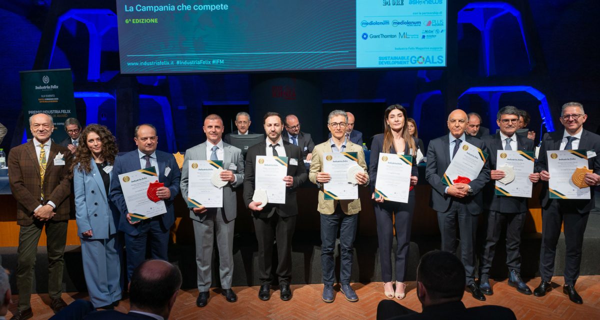 Ancora un riconoscimento al 49° evento del Premio Industria Felix, edizione de “La Campania che compete”.